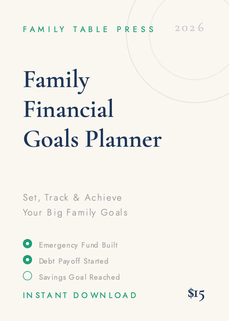 Family Financial Goals Planner